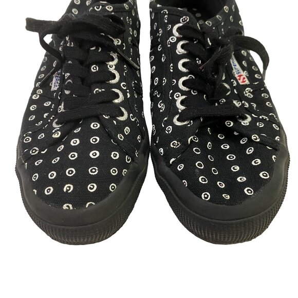 Superga x 10 Corso Como S009J40 Canvas Contrasting Circle Print Black 39 EU - Picture 2 of 11